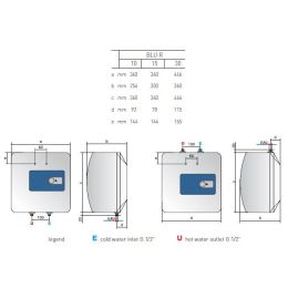 Водонагреватель накопительный Ariston BLU 10 R/3